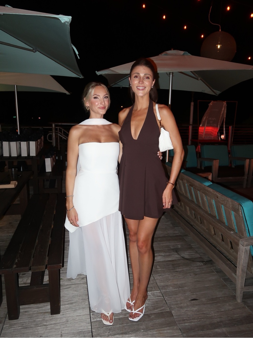 Strapless White Evening Gown - Picture 4 of 7